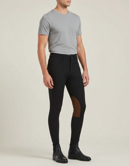 Pantalon Equitation Jodhpur Homme - Noir Polyester