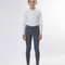Pantalon Équitation Enfant Gris Silicone Ajusté Confortable - Polyester