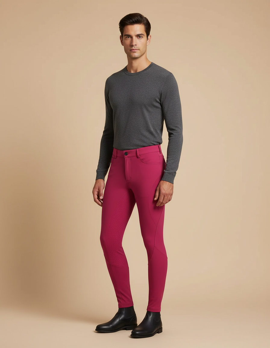 Pantalon Rouge Equitation - Polyester