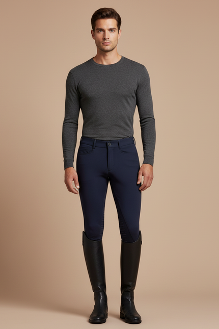 Pantalon Equitation Cso - Marine Polyester