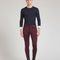 Pantalon Équitation Bordeaux Homme Silicone Ajusté Élégant - Polyester