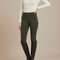 Pantalon Équitation Femme Vert Kaki Adhérent Silicone Taille Haute - Polyester