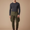 Pantalon Equitation A Pince - Kaki Gabardine