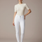 Pantalon Équitation Blanc Femme Silicone Adhérent Confortable - Maille