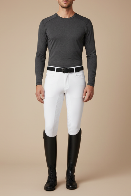 Pantalon Blanc Equitation Concours - Polyester