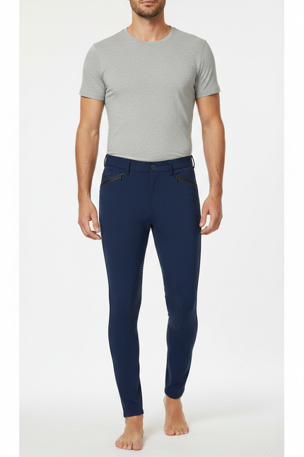 Pantalon Equitation Bleu - Marine Polyester