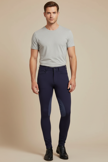Pantalon Performance Equitation - Marine Polyester