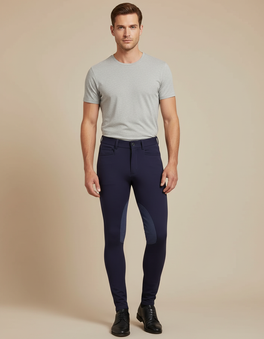Pantalon Performance Equitation - Marine Polyester