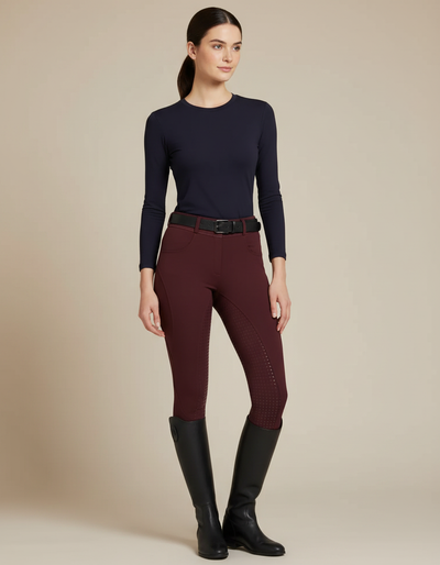Pantalon Équitation Bordeaux