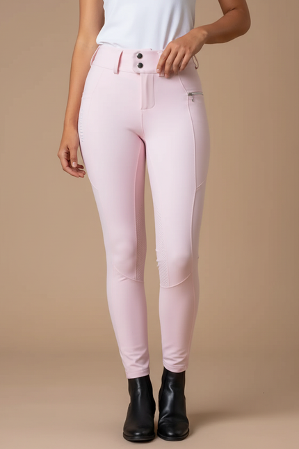 Pantalon Équitation Rose Femme Adulte Silicone Ajusté - Polyester