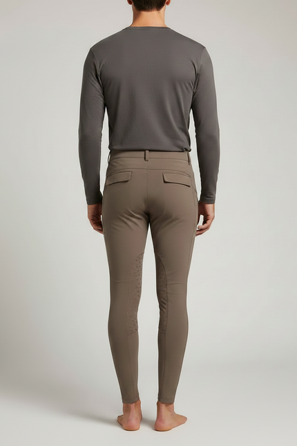 Pantalon Equitation Kaki - Polyester - vue 2