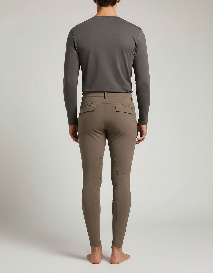 Pantalon Equitation Kaki - Polyester - vue 2