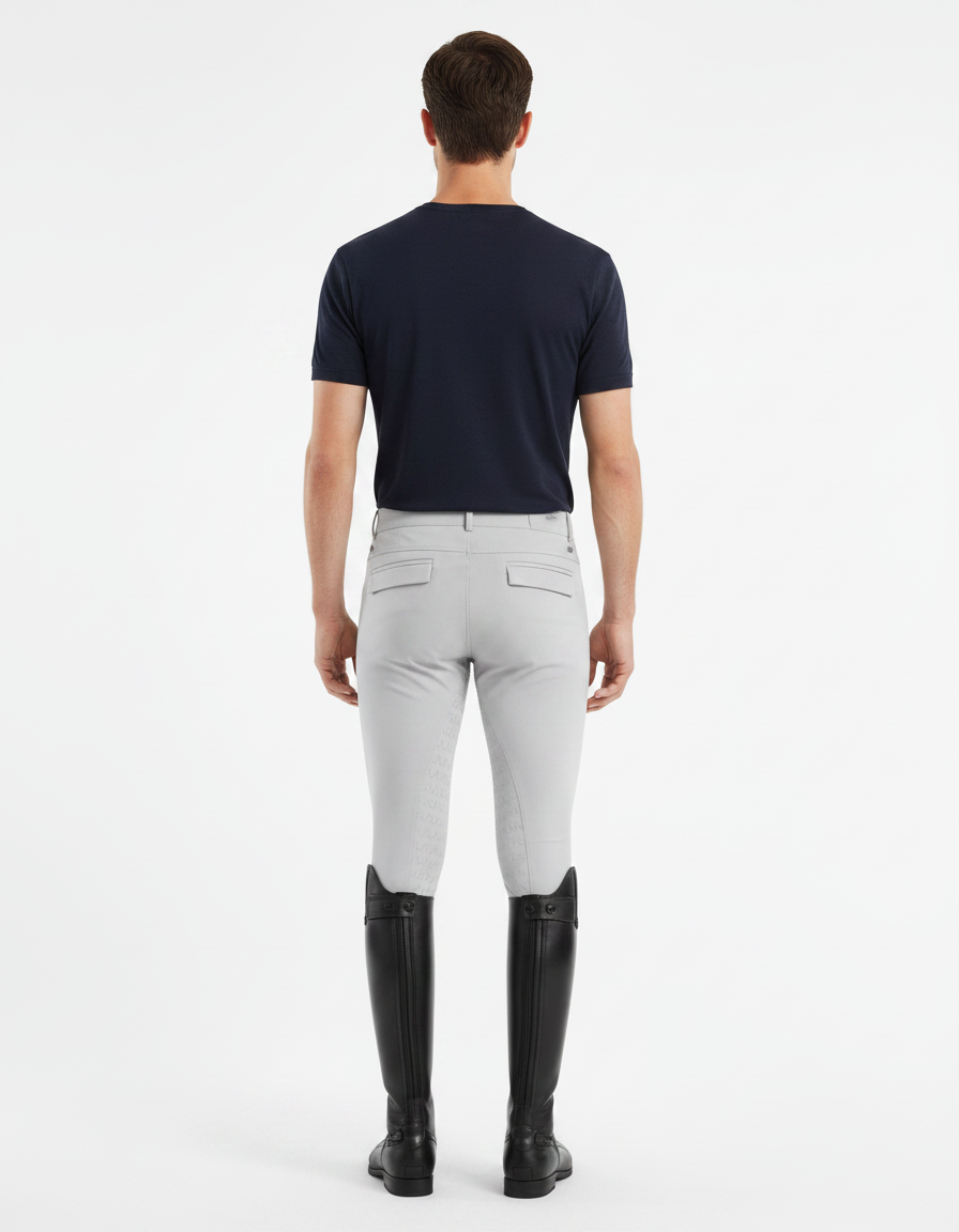 Pantalon Equitation Endurance - Gris Polyester - vue 2