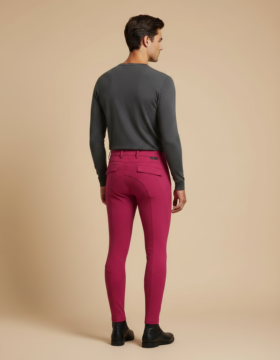 Pantalon Rouge Equitation - Polyester - vue 2