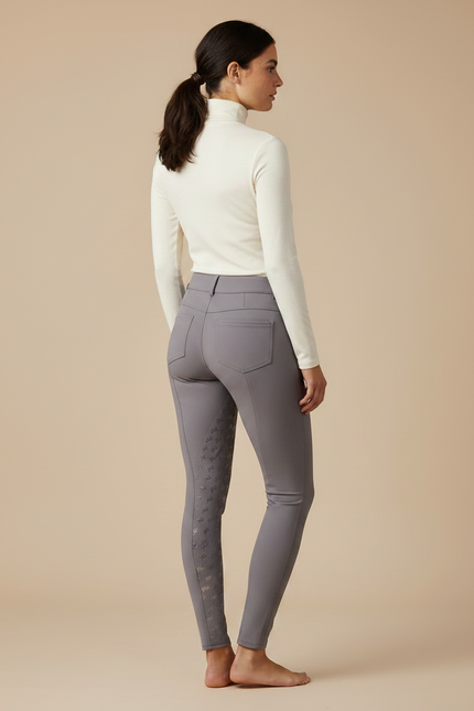 Pantalon Équitation Femme Gris Slim - Polyester - vue 2