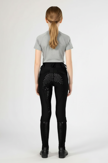Pantalon Equitation Strass - Noir Polyester - vue 2