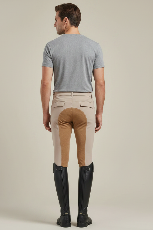 Pantalon Equitation Camel - Polyester - vue 2