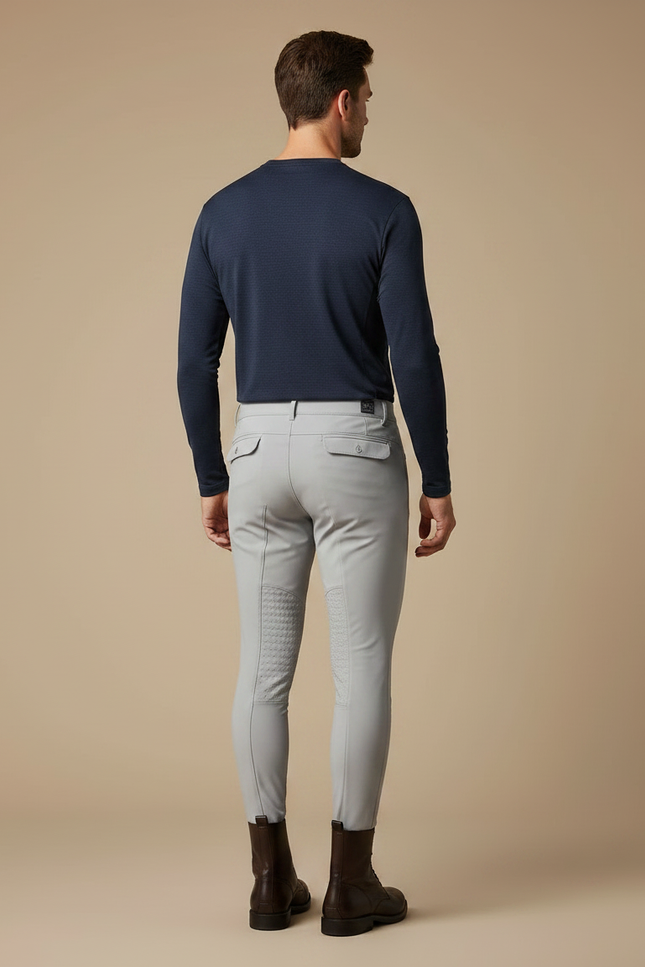 Pantalon Legging Equitation - Gris Polyester - vue 2