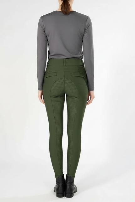 Pantalon Equitation Vert Sapin - Polyester - vue 2