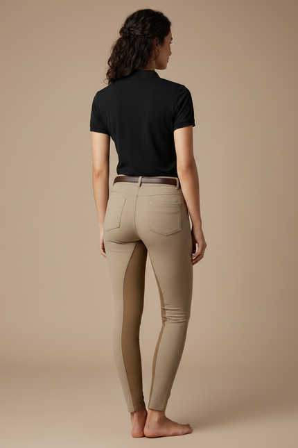 Pantalon Equitation Femme Beige - Polyester - vue 2