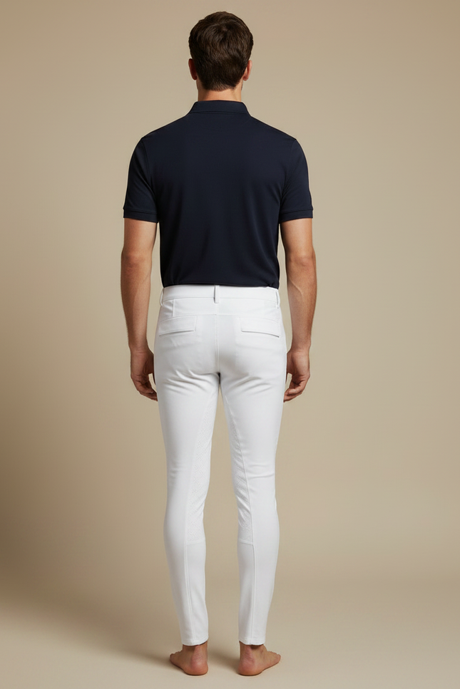 Pantalon Equitation Rembourré - Blanc Polyester - vue 2