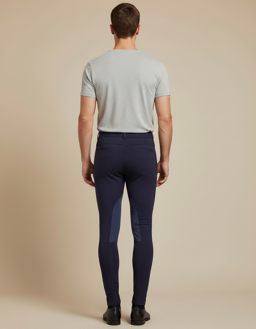 Pantalon Performance Equitation - Marine Polyester - vue 2