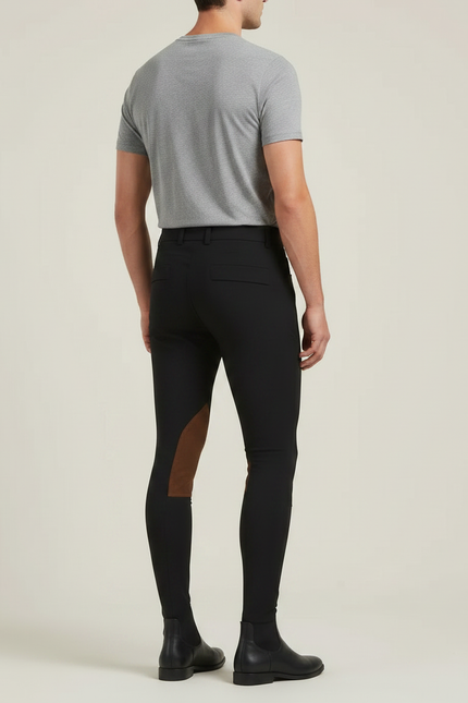 Pantalon Equitation Jodhpur Homme - Noir Polyester - vue 2