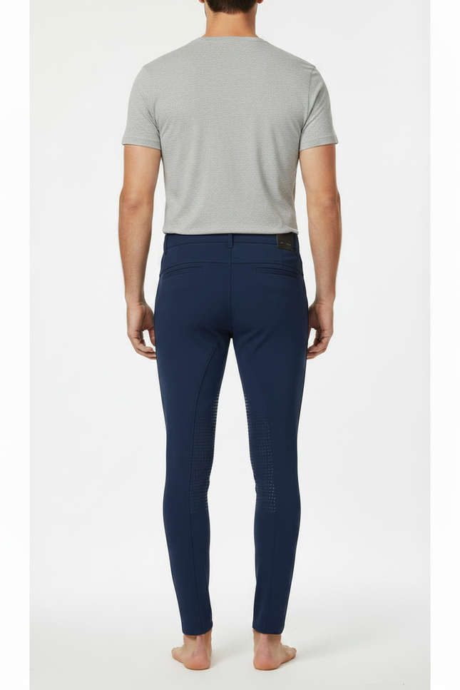 Pantalon Equitation Bleu - Marine Polyester - vue 2