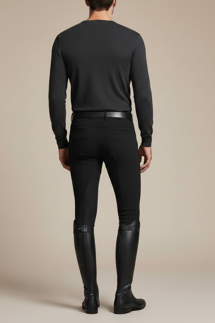 Pantalon Equitation Silicone - Noir Polyester - vue 2