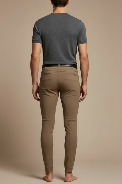 Pantalon Equitation Softshell - Kaki Polyester - vue 2