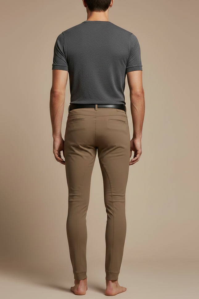 Pantalon Equitation Softshell - Kaki Polyester - vue 2