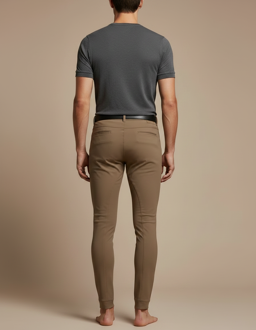 Pantalon Equitation Softshell - Kaki Polyester - vue 2