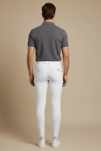 Pantalon Equitation Dressage - Blanc Polyester - vue 2