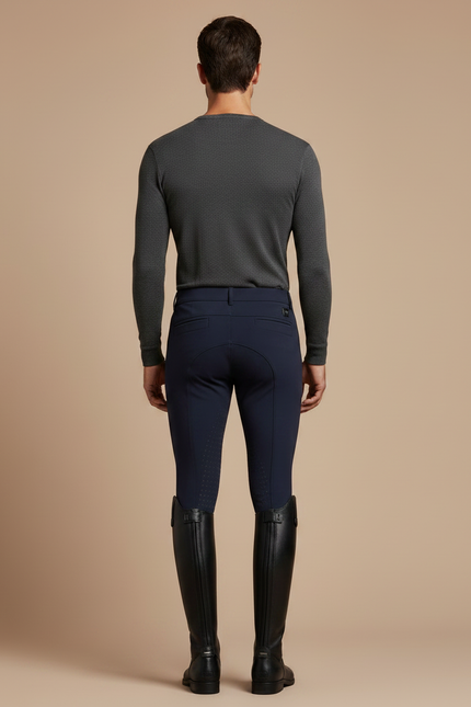 Pantalon Equitation Cso - Marine Polyester - vue 2