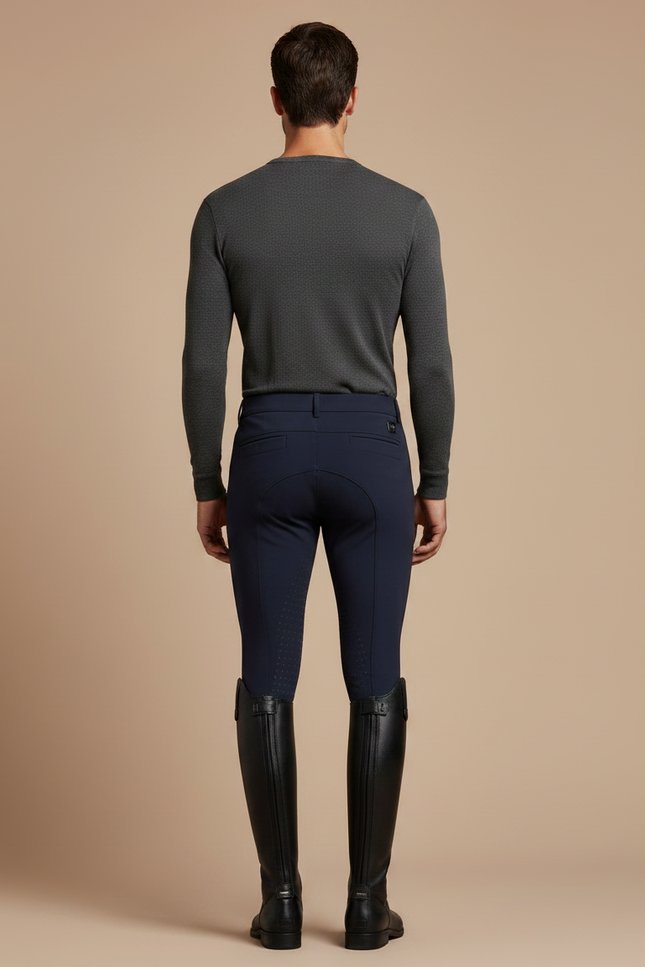Pantalon Equitation Cso - Marine Polyester - vue 2