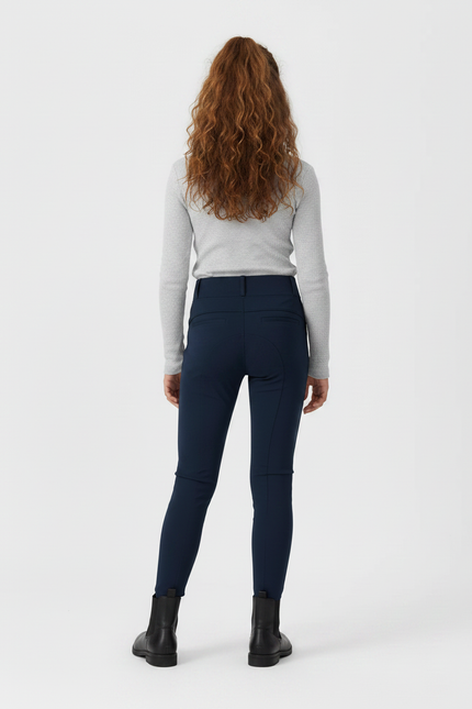 Pantalon Équitation Marine Enfant Ajusté Confortable - Polyester - vue 2