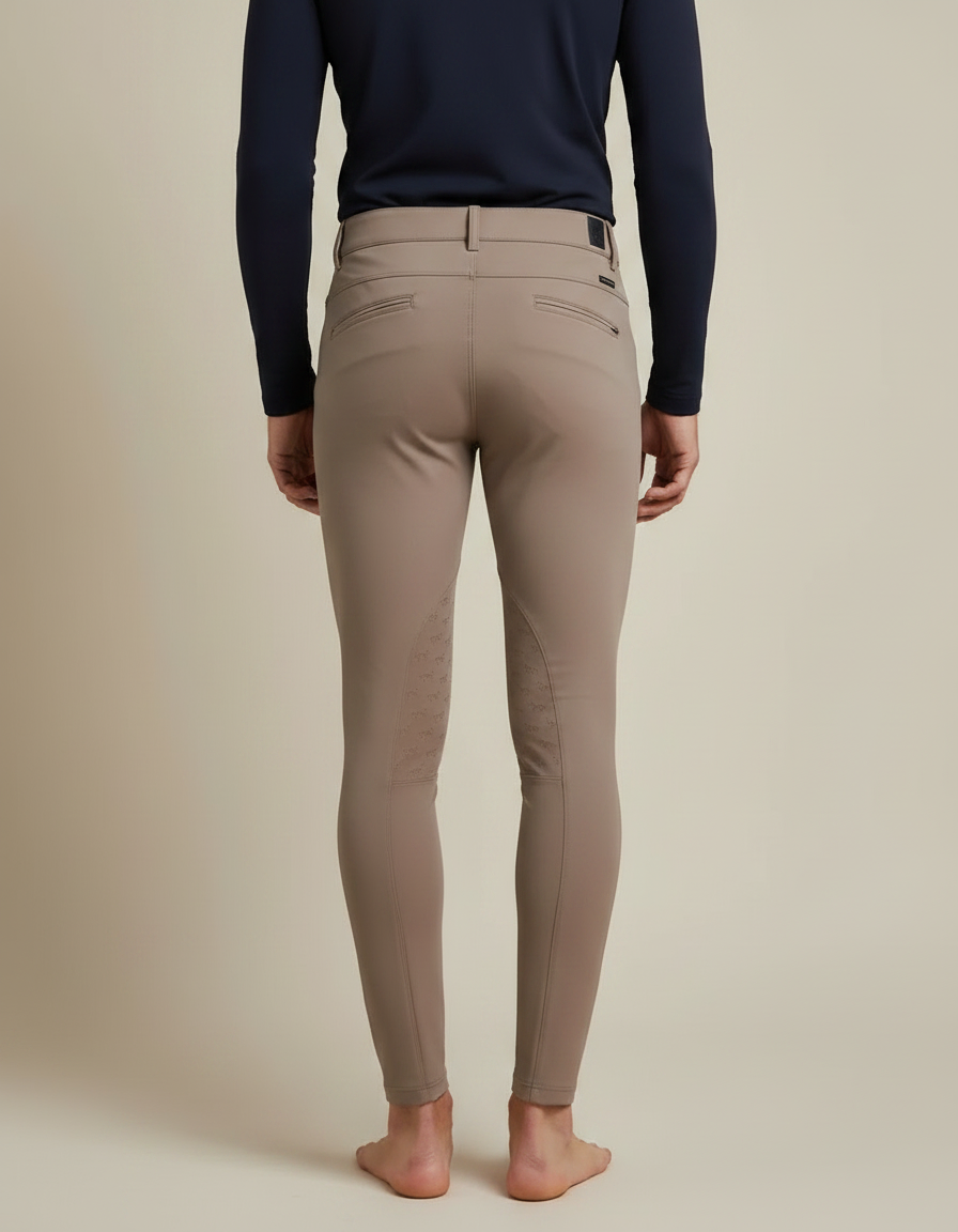 Pantalon Equitation Deperlant - Beige Polyester - vue 2