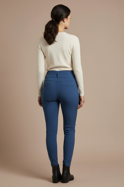 Pantalon Equitation Chaud - Bleu Polyester - vue 2