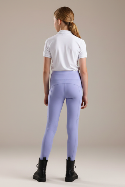 Pantalon Équitation Lilas Enfant Silicone Confortable - Violet Polyester - vue 2