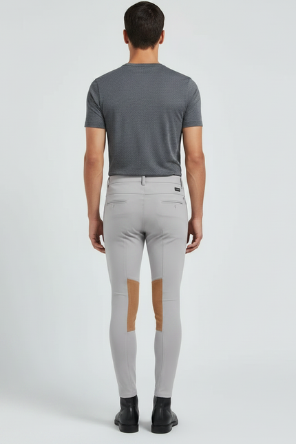 Pantalon Equitation Respirant - Gris Polyester - vue 2