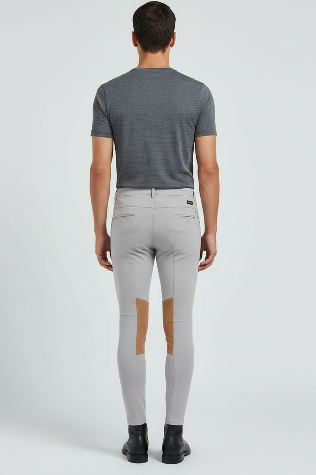 Pantalon Equitation Respirant - Gris Polyester - vue 2