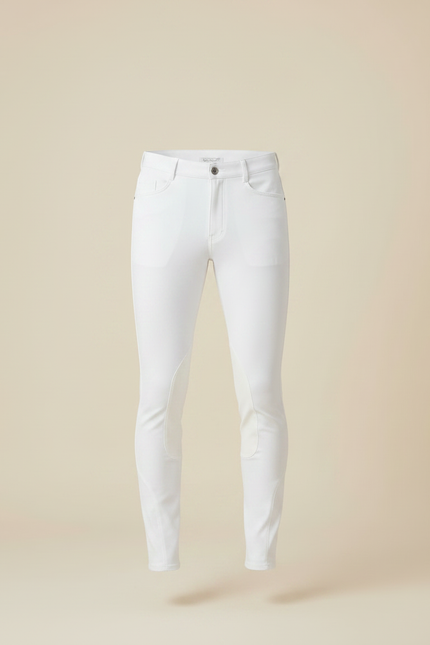 Pantalon Equitation Impermeable Homme - Blanc Polyester - vue 3