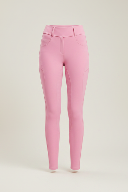 Pantalon Equitation Full Grip Femme - Rose Polyester - vue 3