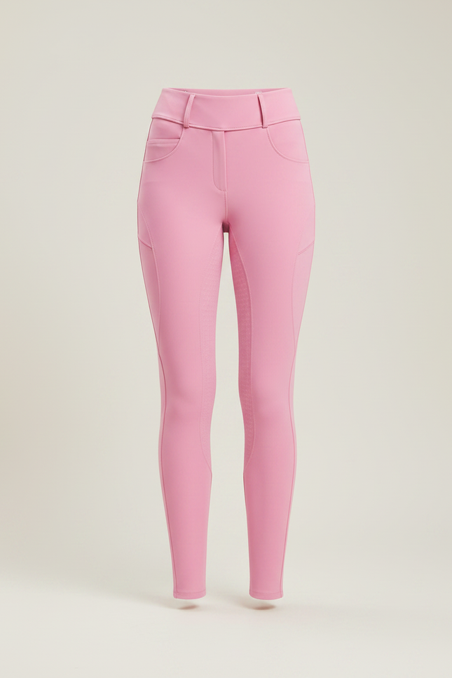 Pantalon Equitation Full Grip Femme - Rose Polyester - vue 3