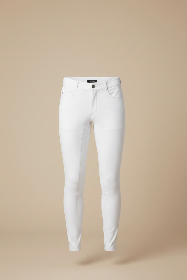 Pantalon Blanc Equitation Concours - Polyester - vue 3