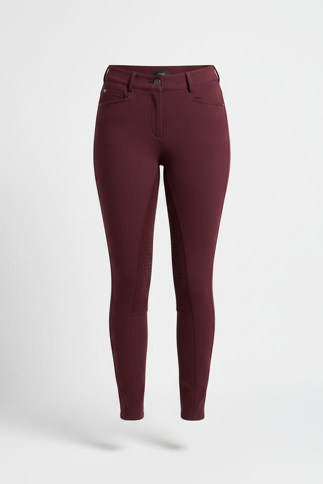 Pantalon Equitation Femme Bordeaux - Polyester - vue 3