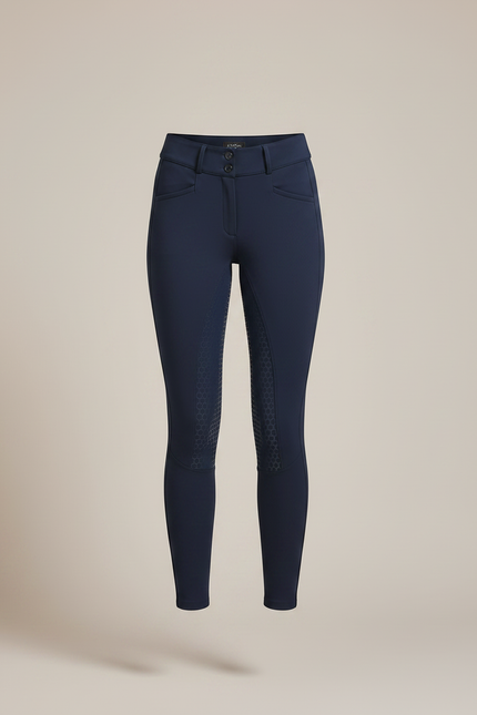 Pantalon Équitation Marine Silicone Femme Confortable Moderne - Polyester - vue 3