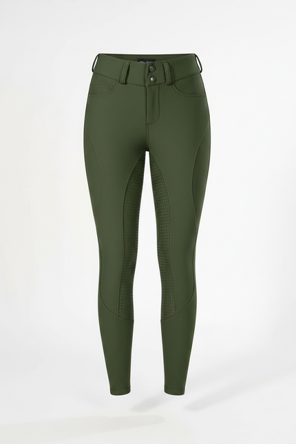 Pantalon Equitation Vert Sapin - Polyester - vue 3