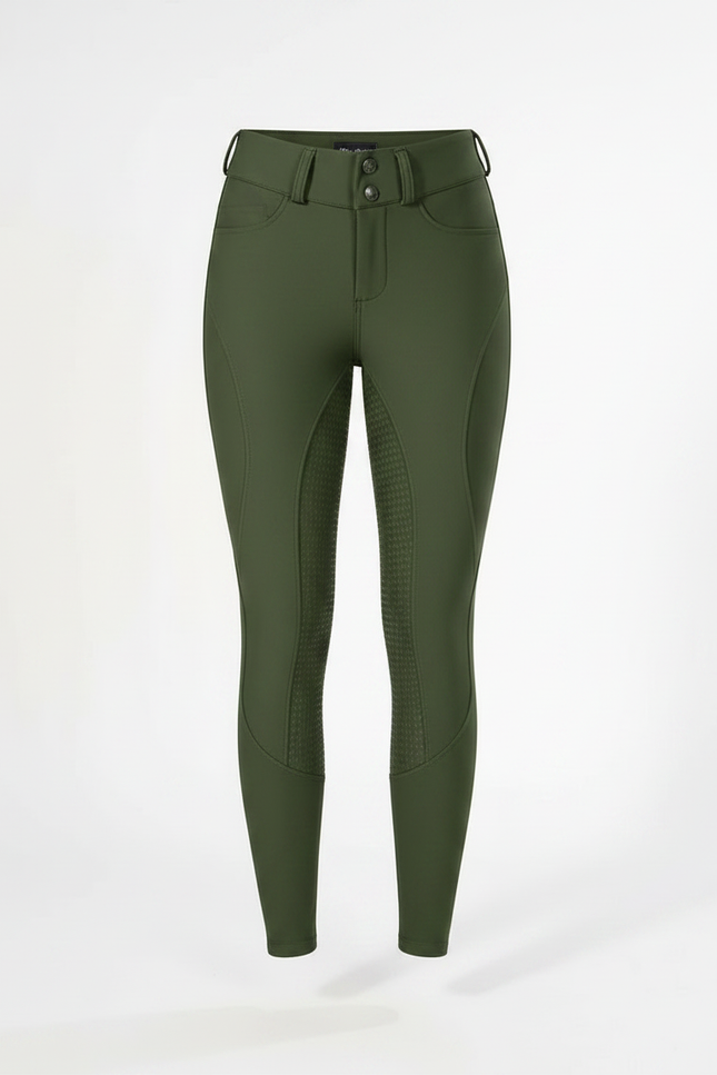 Pantalon Equitation Vert Sapin - Polyester - vue 3