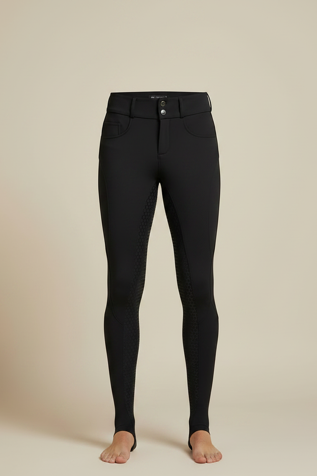 Pantalon Équitation Noir Silicone Ajusté Homme Respirant - Polyester - vue 3